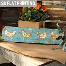 2D Rustic Chicken Coop Metal Wall Sign Farmhouse Kitchen Country Decor  Plaque