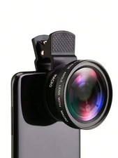 2 In 1 0.45X Macro Phone Wide Angle Lens Compatible With Iphone Android Phone