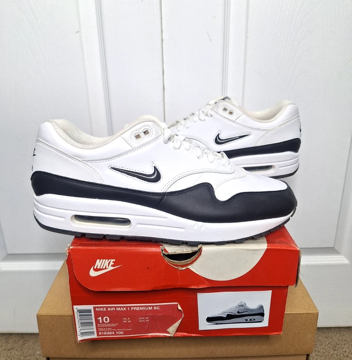 Nike Air Max 1 Premium SC Jewel Black Swoosh | eBay