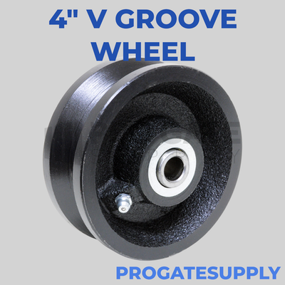 #ad #ad 4quot; inch V Groove Caster Cast Iron Wheel For Rolling Sliding Gates $23.00