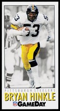 Bryan Hinkle, 1992 GameDay, #380, Pittsburgh Steelers,