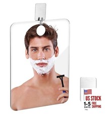 Shower Mirror Fogless, Unbreakable Acrylic Mirror for Bathroom, Camping,