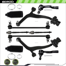 10Pcs For 2003-2008 INFINITI FX35 Front Control Arm Ball Joint Tie Rod Sway Bar