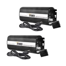 2 Pack 1000 Watt Digital Dimmable Electronic Ballast for Hydroponics Grow Light
