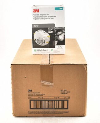 *3M N95 Disposable Face Mask, Model 8210 (8x20 Per Box) 1 Case | eBay