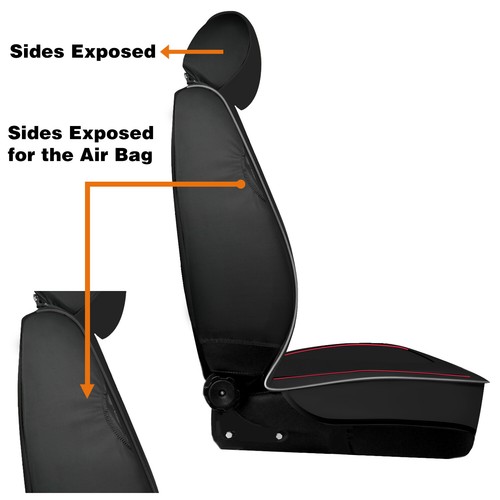 For Cadillac Car Seat Covers Leather Full Set Cushion Pad Mat -2 Front Seats - Picture 13 of 40