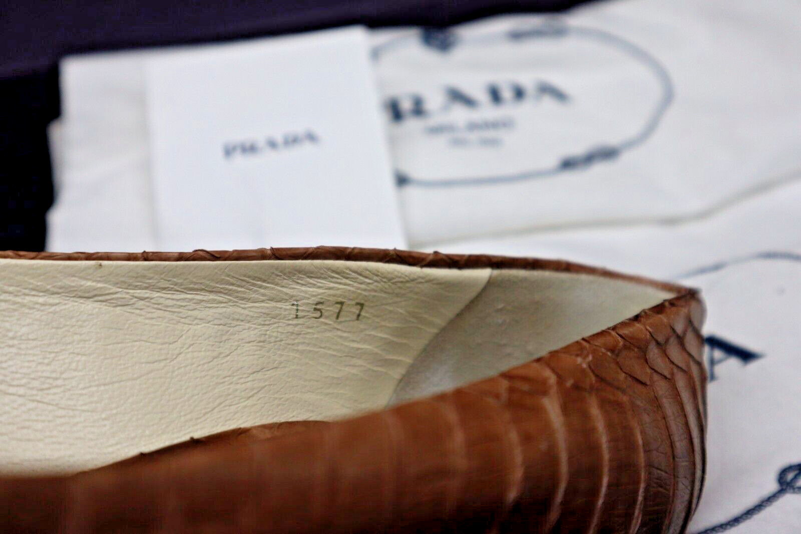 PRADA PYTHON POINTED TOE PUMPS WOMEN'S EU35-US4.5 - image 10