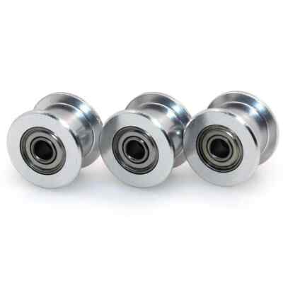 20 Toothless Bore 5mm Aluminum Timing Belt Idler Pulley for 6mm Width 3D