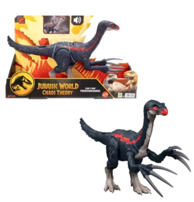 Jurrasic World  Chaos Theory Slash N Roar Therizinosaurus Dinosaur, Netflix  