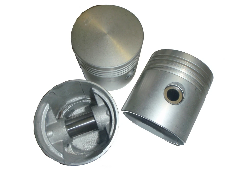 6 NOVOS pistões com pinos e anel conjunto TAMANHO PADRÃO 1954-1964 Willys JEEP 226 ci - Imagem 2 de 3