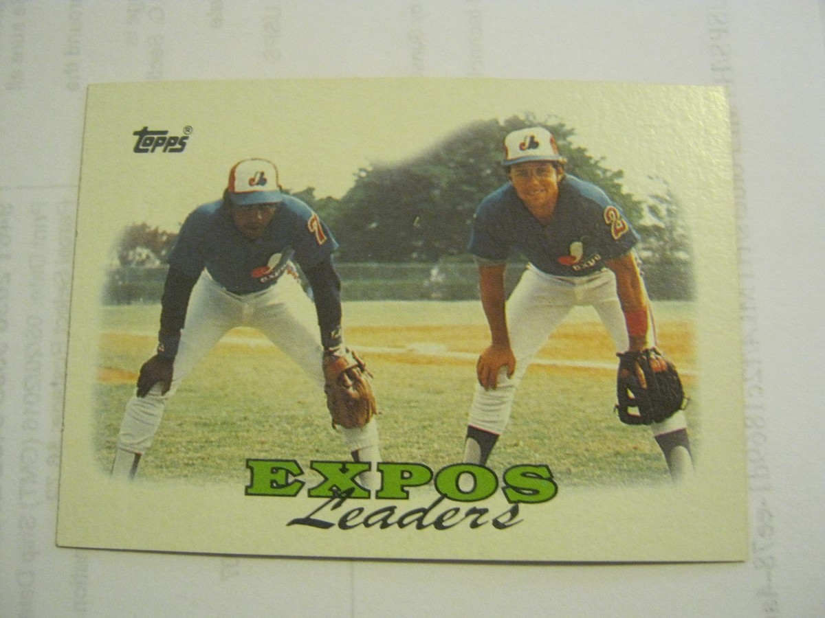 1988 Topps #111 Montreal Expos 1987 Team Leaders Baseball Card