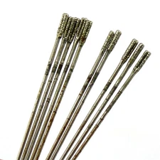 20Pcs 2mm Diamond Coated Lapidary Drill Hole Needle Solid Bits 1# Jewelry Tools