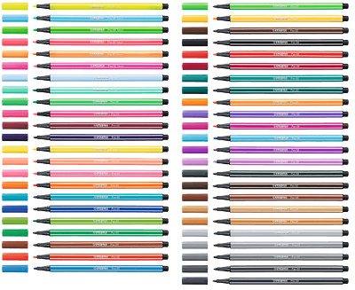 Stabilo Pen 68 Filstifte 1 mm, Fasermaler M, Einzelstifte 65 Farben zur Auswahl