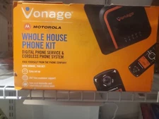 MOTOROLA VONAGE 3 HANDSET WHOLE HOUSE PHONE KIT VDV23-CVR CORDLESS DIGITAL