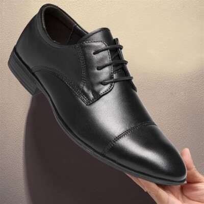 Derossi Oxford Shoes Men Eur Size 43 Black Leather Lace Up  display picture 2
