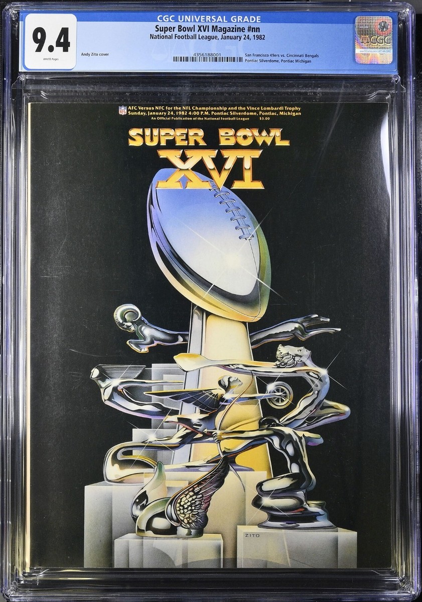SUPER BOWL XVI GAME PROGRAM SAN FRANCISCO 49ers vs CINCINNATI