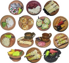 Miniature Mexican Fiesta Clay Pretend Food Decorations Arts Day of the Dead