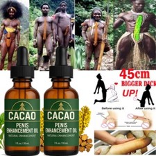 2pc Haitian GRES CACAO with ORGANIC 100 Natural Extract Oil , Longer  thicker