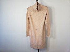 Women's Bluenotes Knitted Turtle Neck Sweater Dress Pink Size Small
