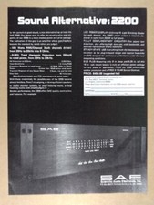 Amplificatore stereo SAE 2200 1976 pubblicità stampa d'epoca