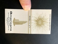 OLD Vintage "AMERICANA" New York City matchbook MADE IN USA