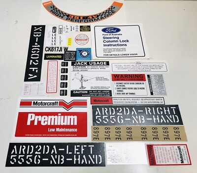 XB GT FORD FALCON FULL DECAL KIT V8 4 SPEED TOPLOADER FIT FAIRLANE ZF ...