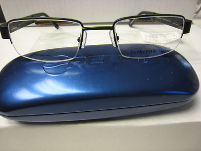 VAN HEUSEN EYEGLASS FRAMES Style  S348 in BLACK  54-21-145  With Case