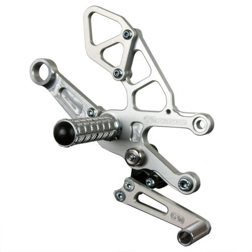 APRILIA 2011-2016 RSV4 WOODCRAFT RACING REARSETS / FOOTPEG KIT - STANDARD SHIFT - Foto 3 di 7