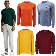 Polo Ralph Lauren Men's Tee Cotton LS Crewneck T-Shirt S, M, XL or 2XL