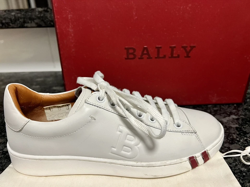 Bally Leather ( Calf)  Women’s Sneakers Size FR 37.5/US7 White - Image 4 of 4