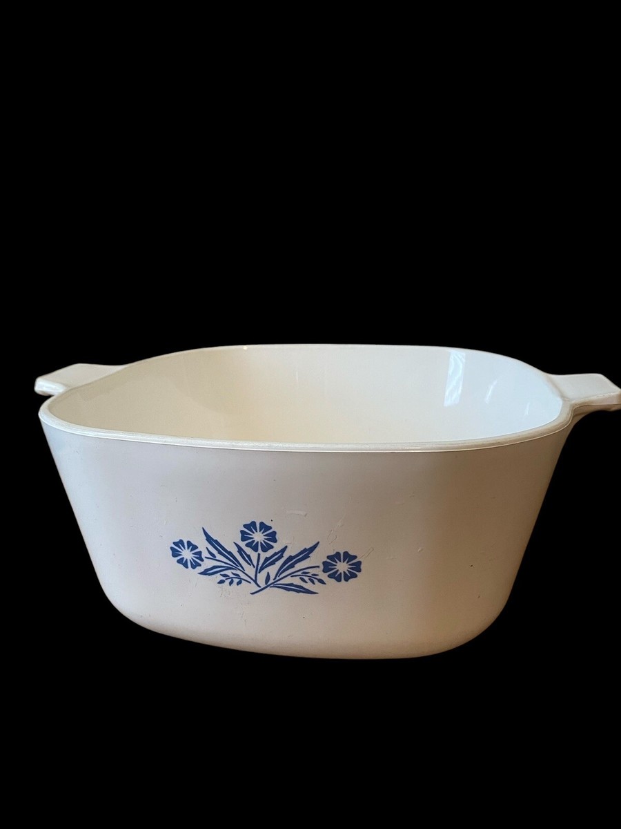 RARE Vintage 1958 Embossed Stamp PYROCERAM Corningware Cornflower