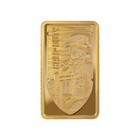 Rectangular 5 gram PAMP gold bar with engraved Call of Duty Modern Warfare III soldier in tactical gear and helmet.
