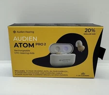 Audien ATOM PRO 2 Wireless Rechargeable OTC Hearing Aid