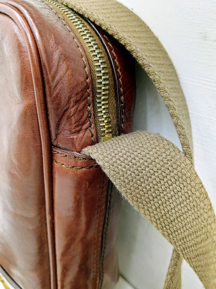 The Bridge Men's Shoulder Bag Story Line Brown Leather - Image 3 of 4