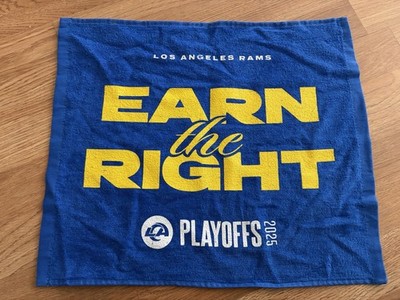 2025 Los Angeles Rams  Earn the Right  playoffs rally towel