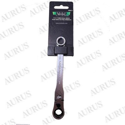VIM Tools NEW FRW11 11mm Flex Head Ratcheting Wrench Dual Drive Compatible 12-Pt