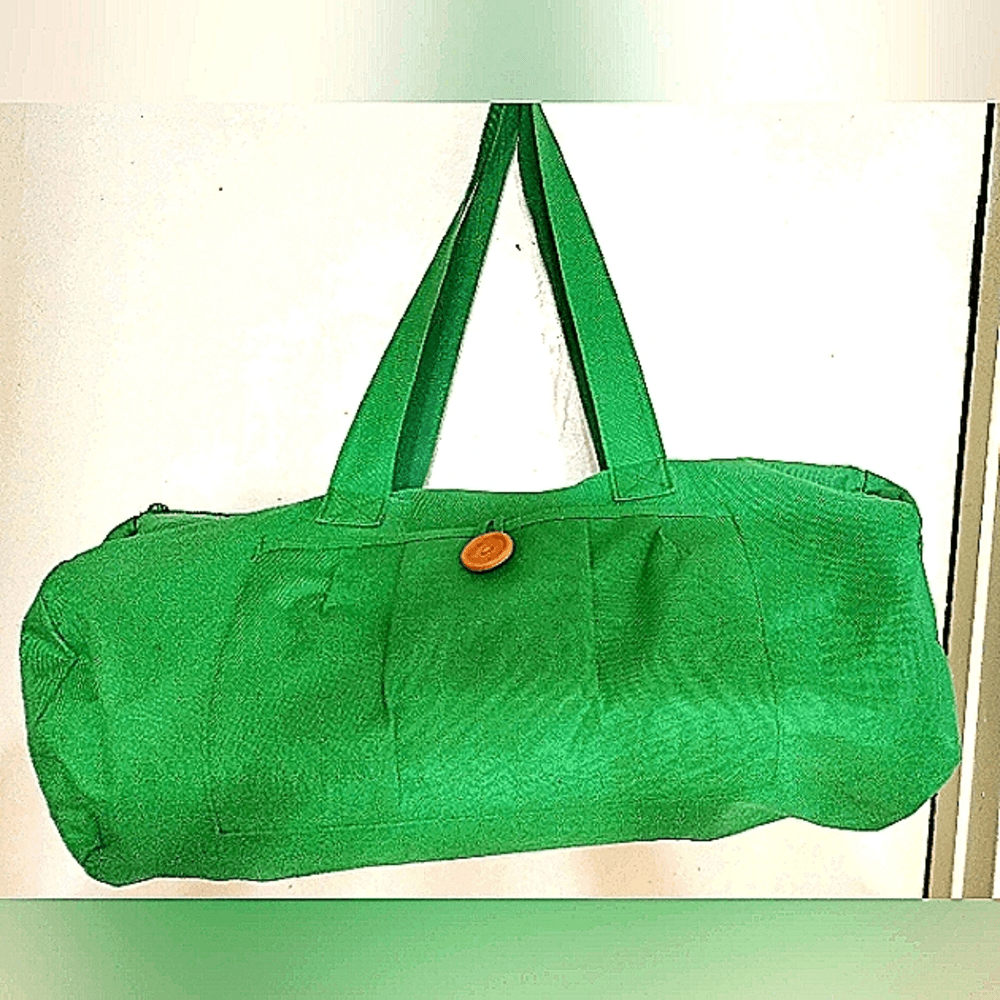 DUFFO CANVAS CARRIER/BAG LIME Green. LARGE