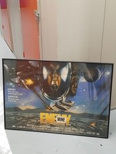 original 1985 UK quad film poster for the science fiction movie Enemy Mine .