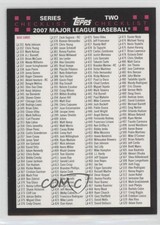 2007 Topps Checklists Red Series Two Checklist (Base 331 Opening Day) #2-1 0b3