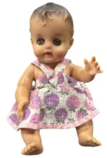 1956 Vintage The Sun Rubber Co. Sunny Tears Babee-Bee Doll  Open Close Eyes USA