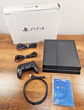 PlayStation 4 PS4 Console 500 GB Bundle w/Controller  Cords Tested  Works 
