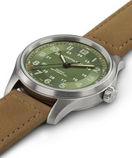Unused HAMILTON Khaki Field Titanium Auto H70545560 Green Men's Watch in Box 3