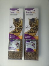 2 SMARTYKAT Corrugated Cat Scratchers with Catnip