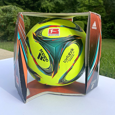 adidas Brazuca Torfabrik Bundesliga 2014/15 Winterball Neon Gelb Größe 5 OMB