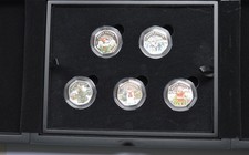 A Traditional Christmas Guernsey 2022 Silver Proof 50p Fifty Pence Coin Set