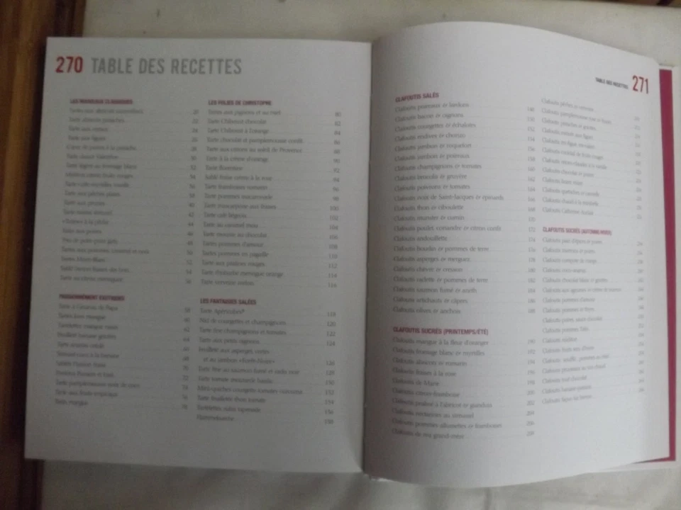 Livre de recettes " tartes & clafoutis " neuf - Photo 3/4