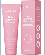 Trybello Hair Growth Shampoo  Natural Hair Thickening  Scalp Detox  Sulfate