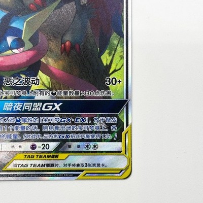 Pokemon S-Chinese Sun&Moon CSM2cC-162 SR Greninja & Zoroark-GX