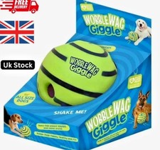 Image of Wobble Wag Giggle Glow Ball Interactive Dog Toy Fun Giggle Sounds When Rolled