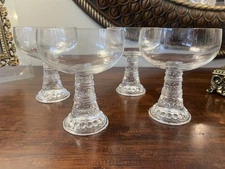 Set Of 4 Vintage Thomas Rosenthal Bacchus Sherbet Champagne Glasses 12.5cm High